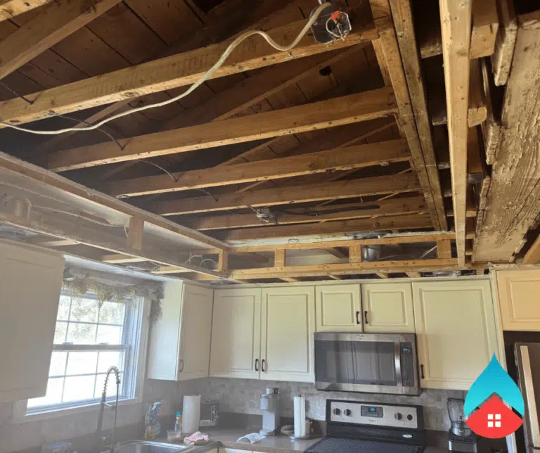 Frozen and burst plumbing lines caused by winter freeze‑thaw cycles.